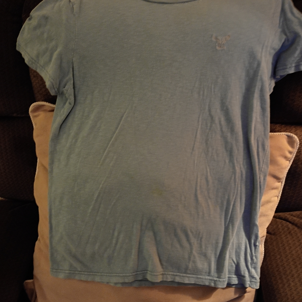 American Eagle Outfitters Light Blue Short Sleeve Tee